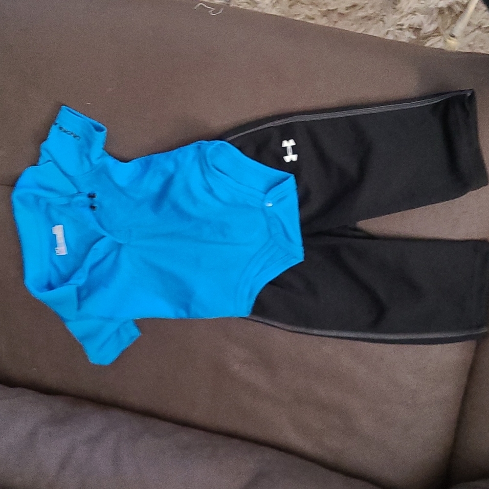 Infant boys size 3 to 6 months Under Armor outfit